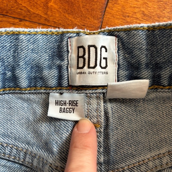 BDG Urban Outfitters Women's Jeans High Rise Baggy Blue Size-28 - Picture 6 of 15